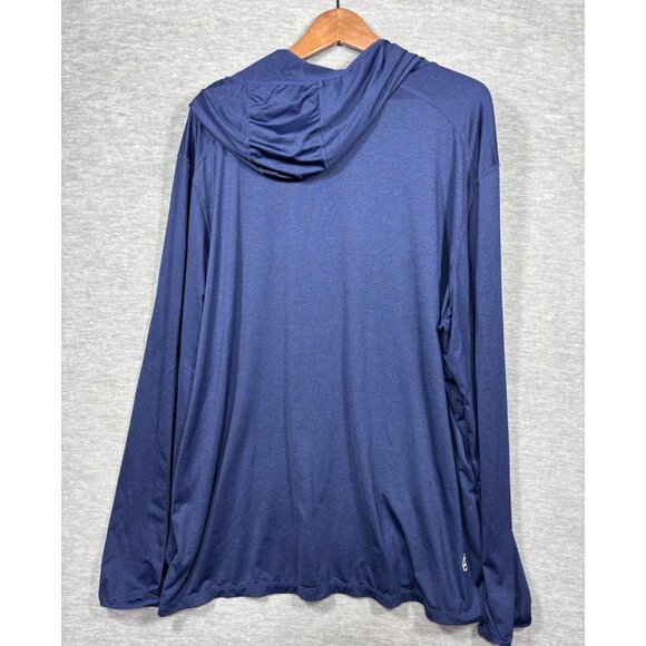 Life Is Good Mens XXL Active Hoodie Long Sleeve Shirt Blue Mountain Graphic - Picture 5 of 5